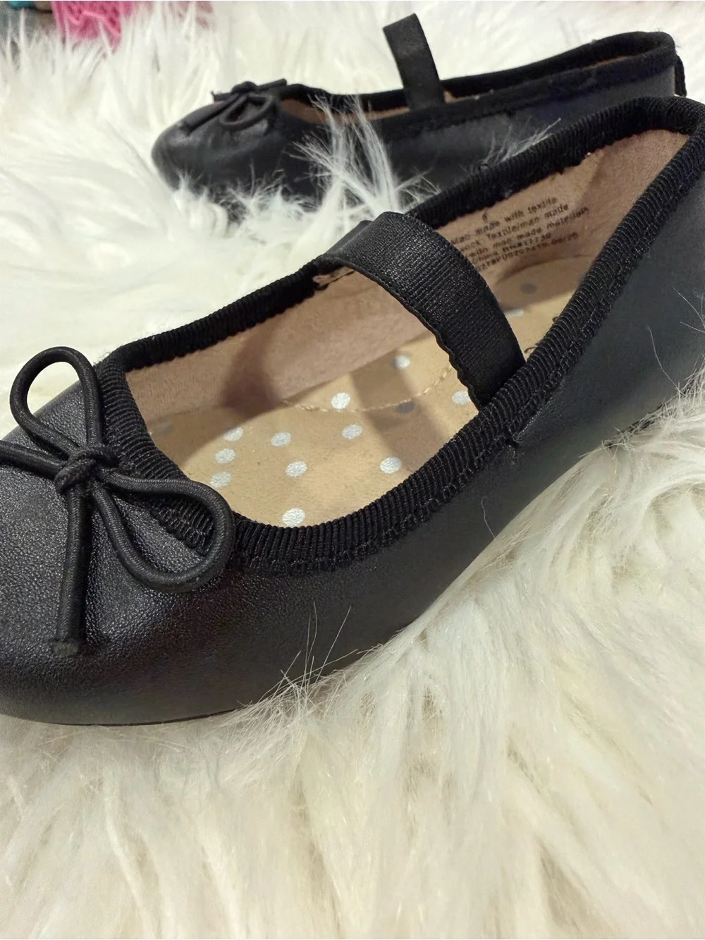 Cat & Jack Black Girls' Mary Jane Ballet Flats 6T